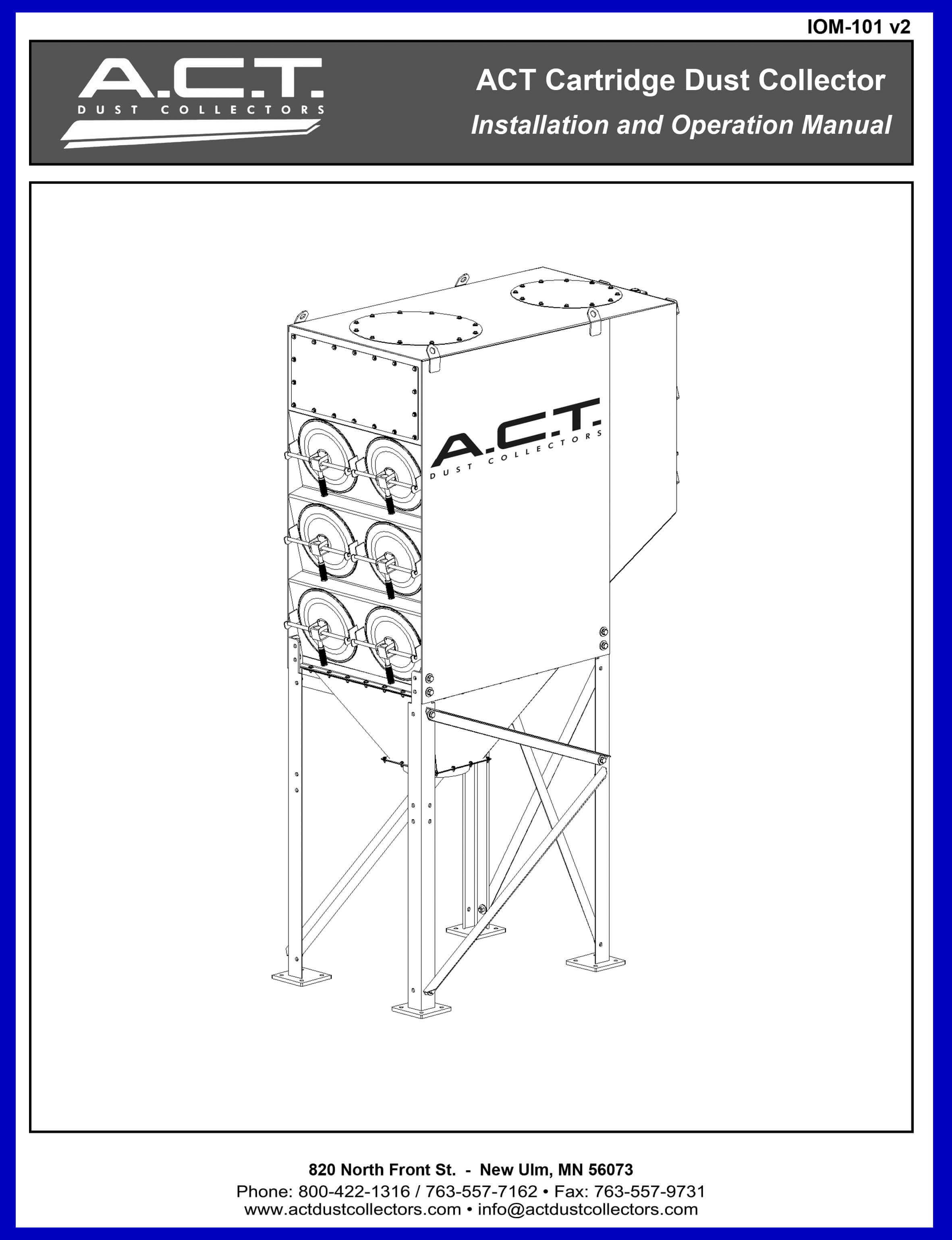 Product Manuals A.C.T. Dust Collectors